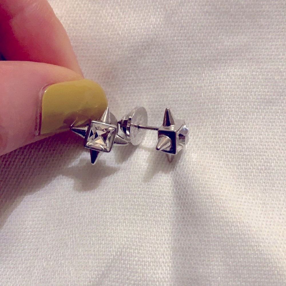 Henri Bendel spike stud earrings